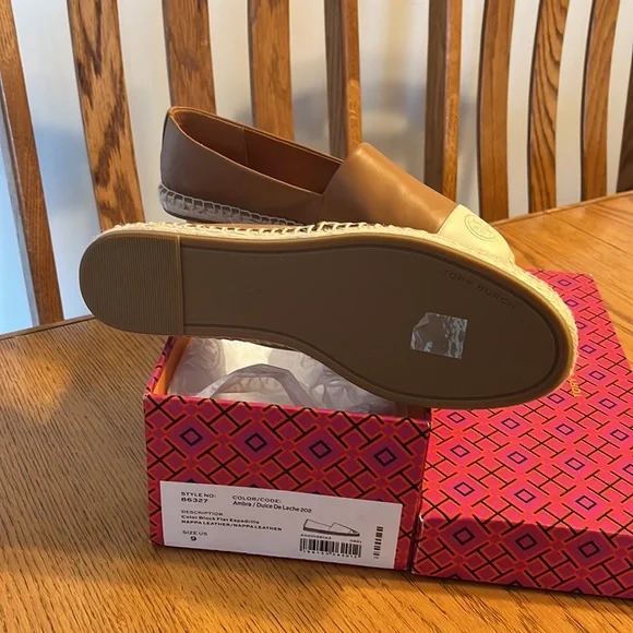 Tory Burch Brown and Cream Espadrilles - Picture 2 of 4